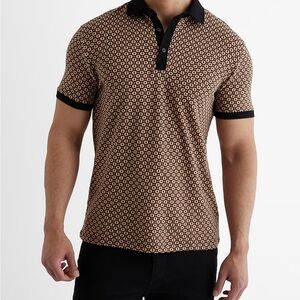 Express Geo Luxe Pique Polo L